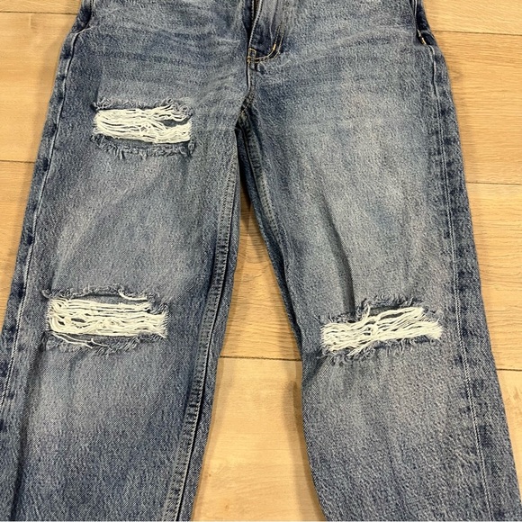 We the Free Women’s Lita Jeans Ripped Frayed Raw Hem High Waist - Picture 4 of 16